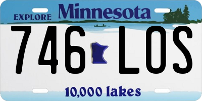 MN license plate 746LOS