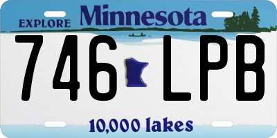 MN license plate 746LPB