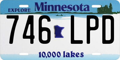 MN license plate 746LPD