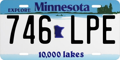 MN license plate 746LPE