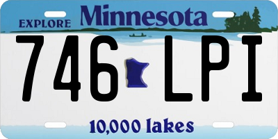 MN license plate 746LPI
