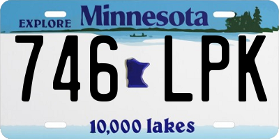 MN license plate 746LPK
