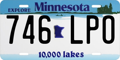 MN license plate 746LPO