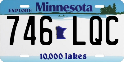 MN license plate 746LQC