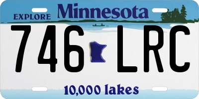 MN license plate 746LRC