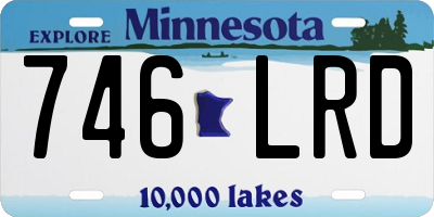 MN license plate 746LRD