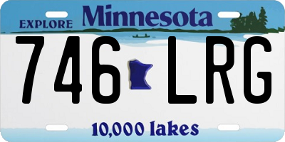 MN license plate 746LRG