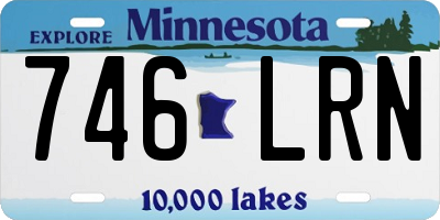 MN license plate 746LRN