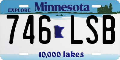 MN license plate 746LSB