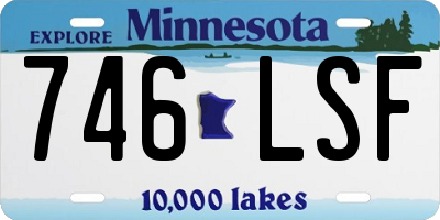 MN license plate 746LSF
