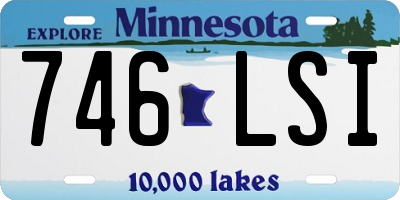 MN license plate 746LSI