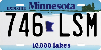 MN license plate 746LSM