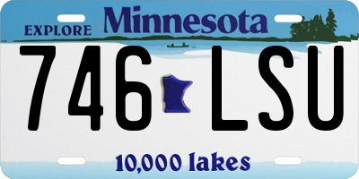 MN license plate 746LSU