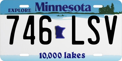 MN license plate 746LSV