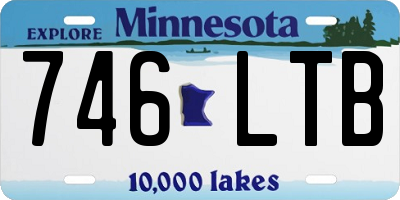 MN license plate 746LTB