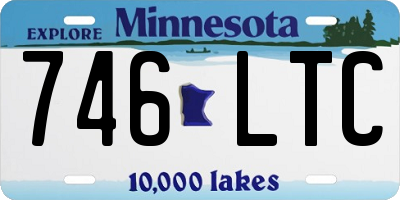 MN license plate 746LTC
