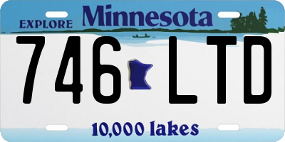 MN license plate 746LTD