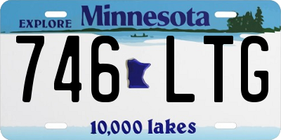 MN license plate 746LTG