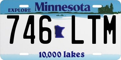 MN license plate 746LTM