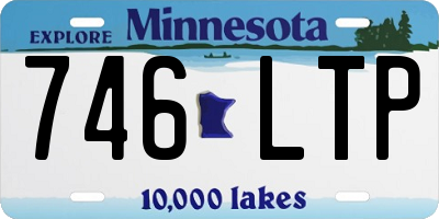 MN license plate 746LTP