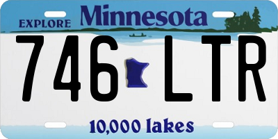 MN license plate 746LTR