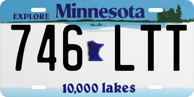 MN license plate 746LTT