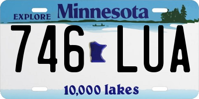MN license plate 746LUA