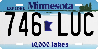 MN license plate 746LUC