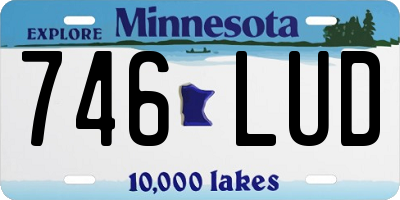 MN license plate 746LUD