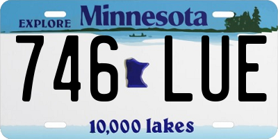 MN license plate 746LUE
