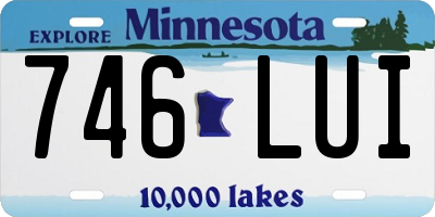 MN license plate 746LUI