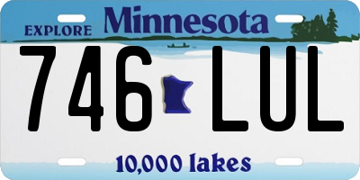 MN license plate 746LUL
