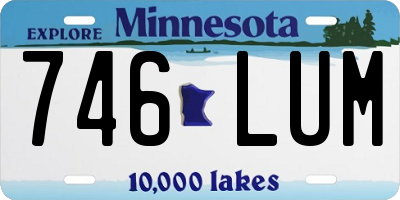 MN license plate 746LUM