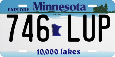 MN license plate 746LUP