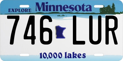 MN license plate 746LUR