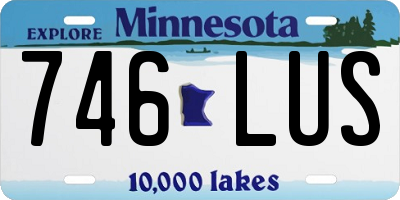 MN license plate 746LUS