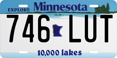 MN license plate 746LUT