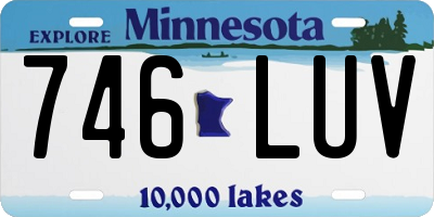MN license plate 746LUV