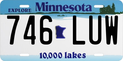 MN license plate 746LUW