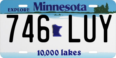 MN license plate 746LUY
