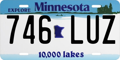 MN license plate 746LUZ