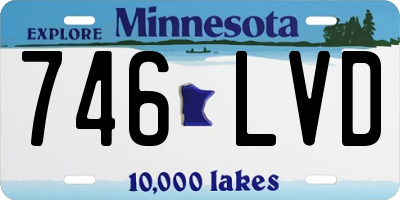 MN license plate 746LVD