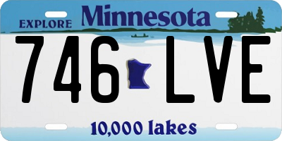 MN license plate 746LVE