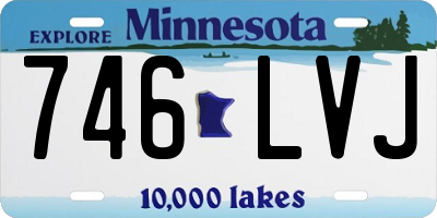 MN license plate 746LVJ