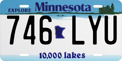 MN license plate 746LYU