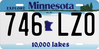 MN license plate 746LZO