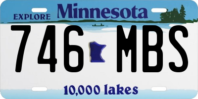 MN license plate 746MBS