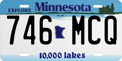 MN license plate 746MCQ