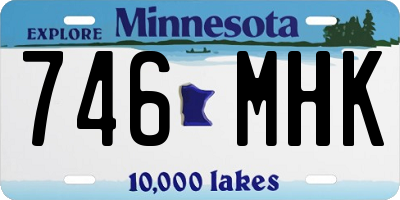 MN license plate 746MHK