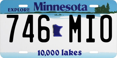 MN license plate 746MIO